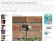 Tablet Screenshot of lafilledelair.com